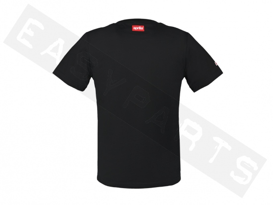 T-Shirt APRILIA Wide black unisex